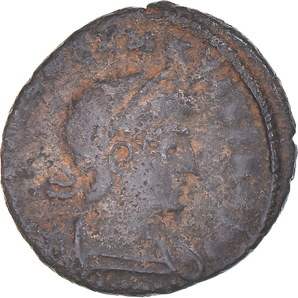 Moneda, Constantius II, Follis, 337-361, Kyzikos, BC+, Bronce