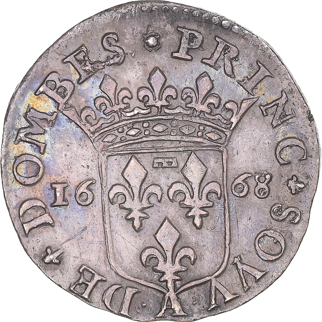 Coin, FRENCH STATES, DOMBES, Anne Marie Louise de Orleans, 1/12 Ecu, 1668