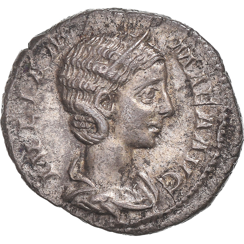 Coin, Julia Mamaea, Denarius, 222-235, Rome, AU(50-53), Silver, RIC:335