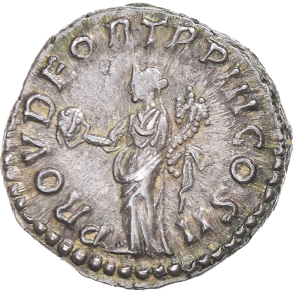 Moneta, Lucius Verus, Denarius, 163, Rome, BB+, Argento, Cohen:156, RIC:491