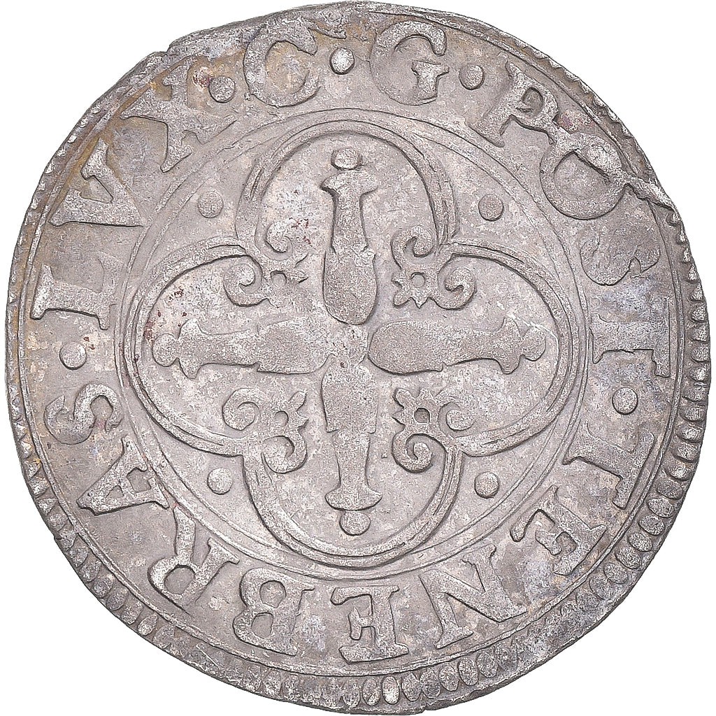 Moneta, Svizzera, 3 Sols, 1589, Genève, BB, Argento