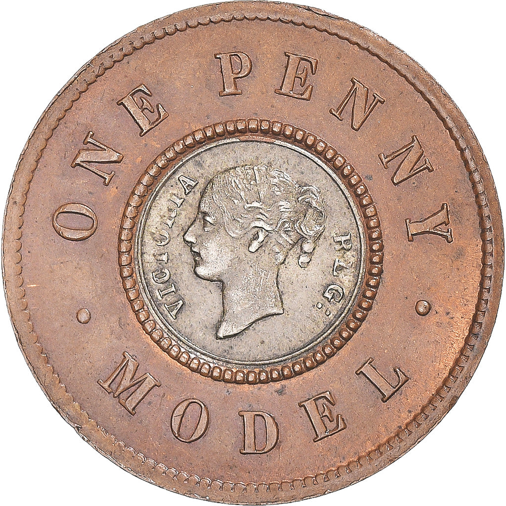 Moneta, Zjednoczone Królestwo Wielkiej Brytanii, Victoria, One Penny Model, ND