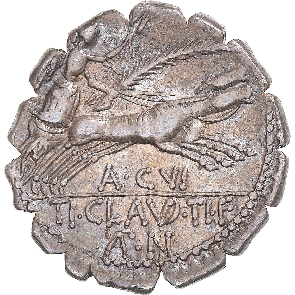 Moneta, Claudia, Denarius Serratus, 79 BC, Rome, BB+, Argento, Crawford:383/1