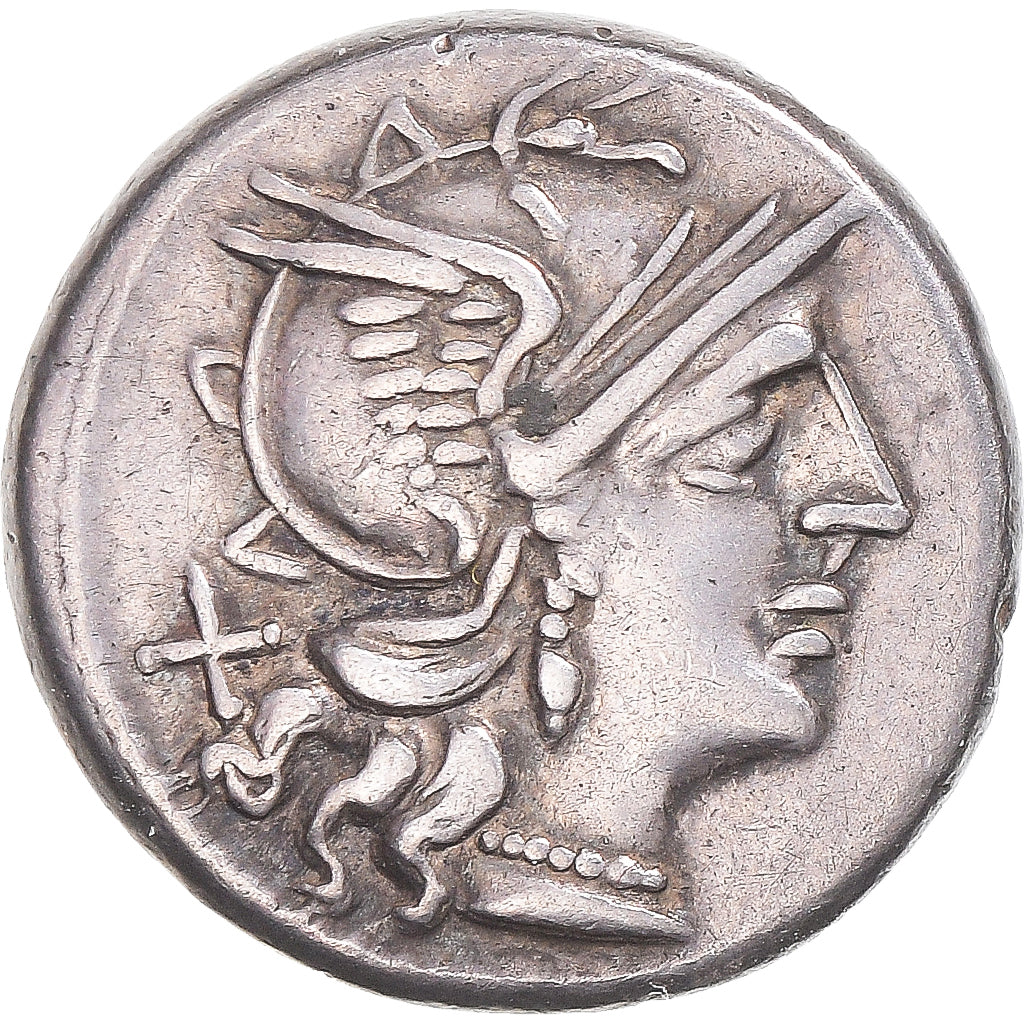 Moeda, Maiania, Denarius, 153 BC, Rome, AU(50-53), Prata, Crawford:203/1a