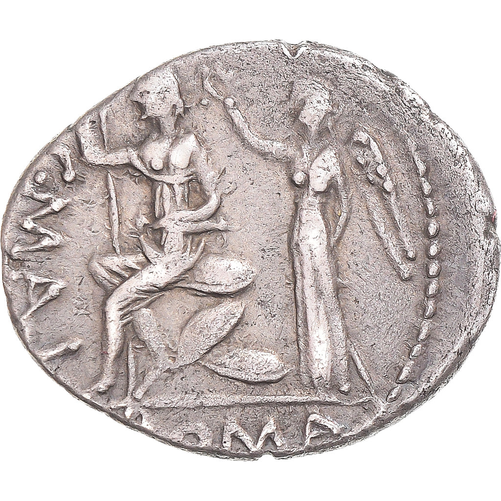 Moeda, Postumia, Denarius, 92-91 BC, Rome, EF(40-45), Prata, Crawford:335/1c