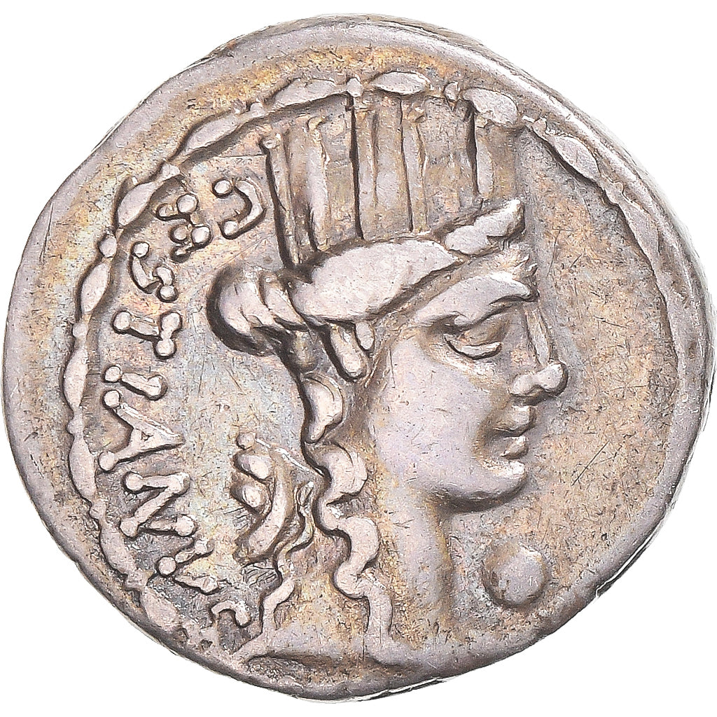 Münze, Plaetoria, Denarius, 67 BC, Rome, SS+, Silber, Crawford:409/2