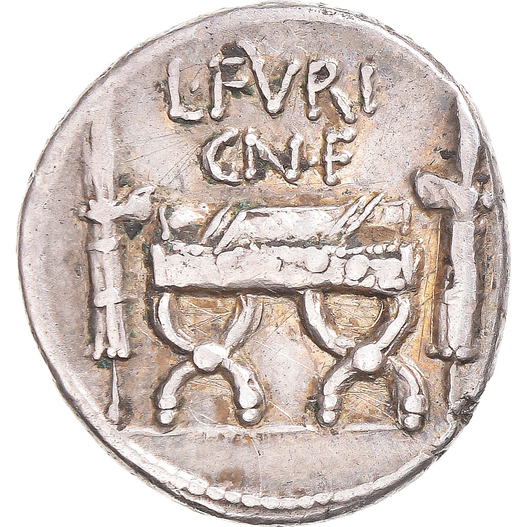 Coin, Furia, Denarius, 63 BC, Rome, AU(50-53), Silver, Crawford:414/1