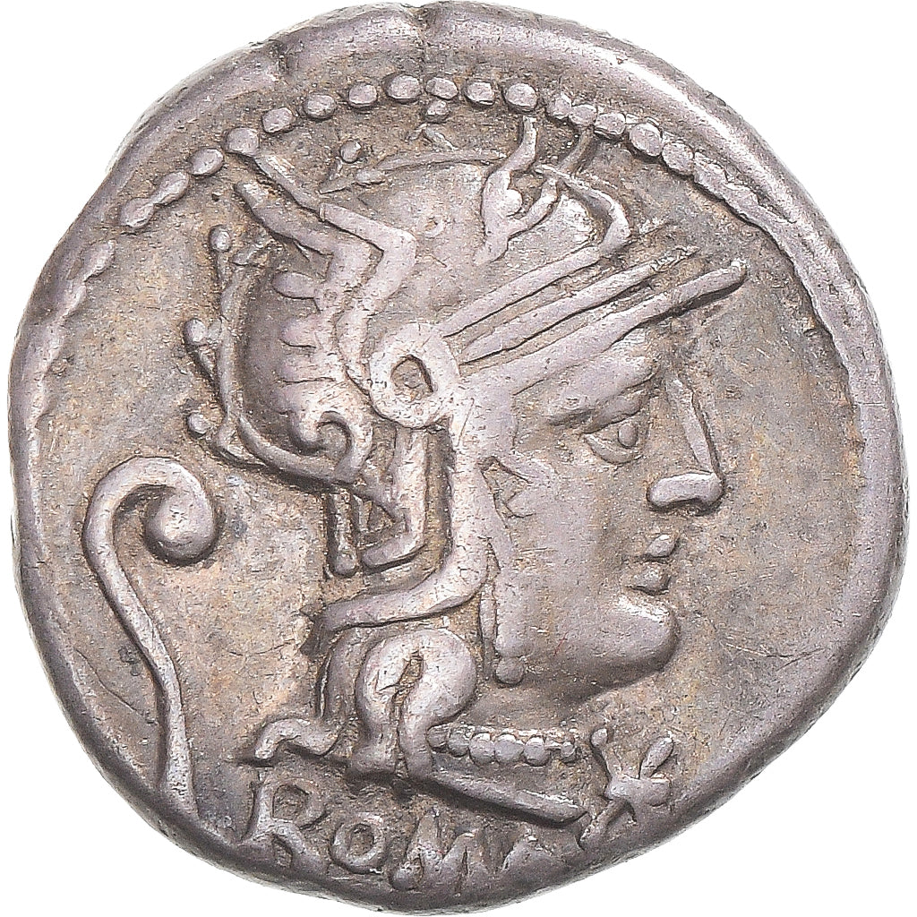 Coin, Servilia, Denarius, 127 BC, Rome, EF(40-45), Silver, Crawford:264/1