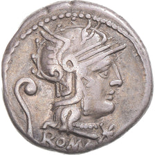 Coin, Servilia, Denarius, 127 BC, Rome, EF(40-45), Silver, Crawford:264/1