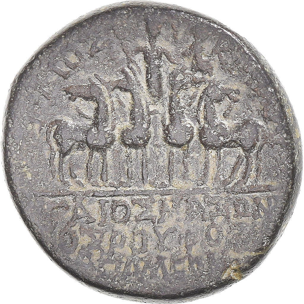 Coin, Phrygia, Augustus, Assarion, 27 BC-AD 14, Apameia, VF(30-35), Bronze