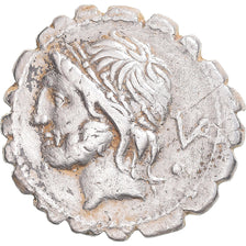 Coin, Scipia, Denarius Serratus, 106 BC, Rome, EF(40-45), Silver