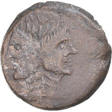 Coin, Sextus Pompey, As, 43-36 BC, Uncertain Mint, AU(50-53), Bronze