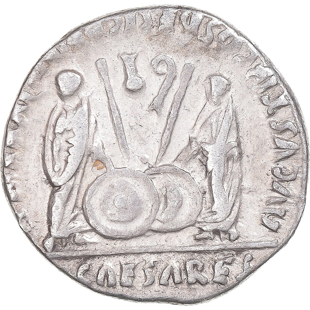 Coin, Augustus, Denarius, 2 BC-AD 4, Lyon - Lugdunum, VF(30-35), Silver, RIC:207