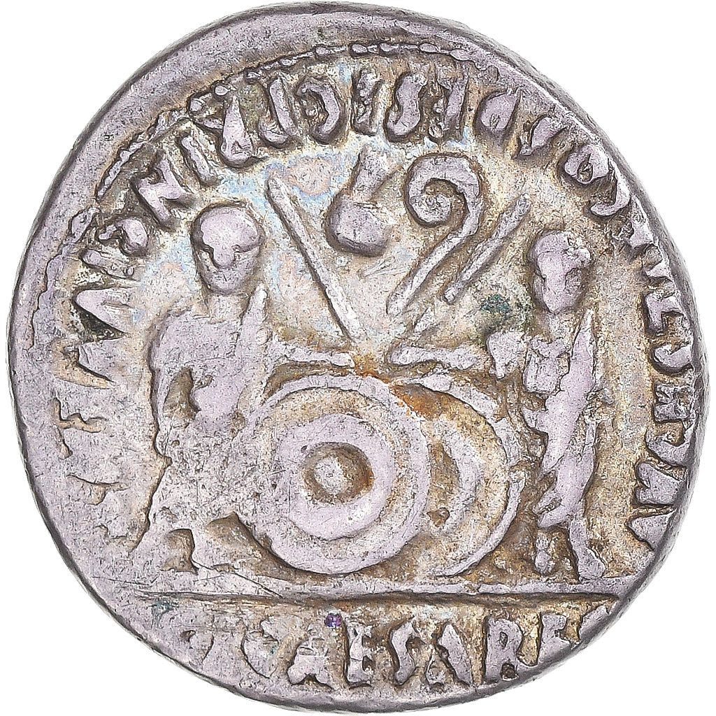 Augustus, Denarius, 2 BC-4 AD, Lugdunum, Silver, VF(30-35), RIC:207