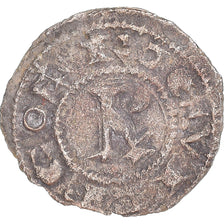 Moneda, Francia, Roger II, Obol, ca. 1170-1190, Béziers, MBC, Plata