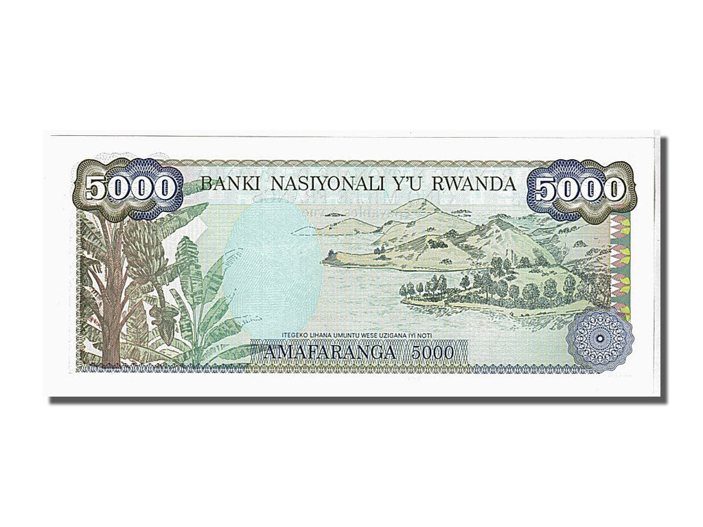 Banknote, Rwanda, 5000 Francs, 1988, 1988-01-01, KM:22, UNC(65-70)