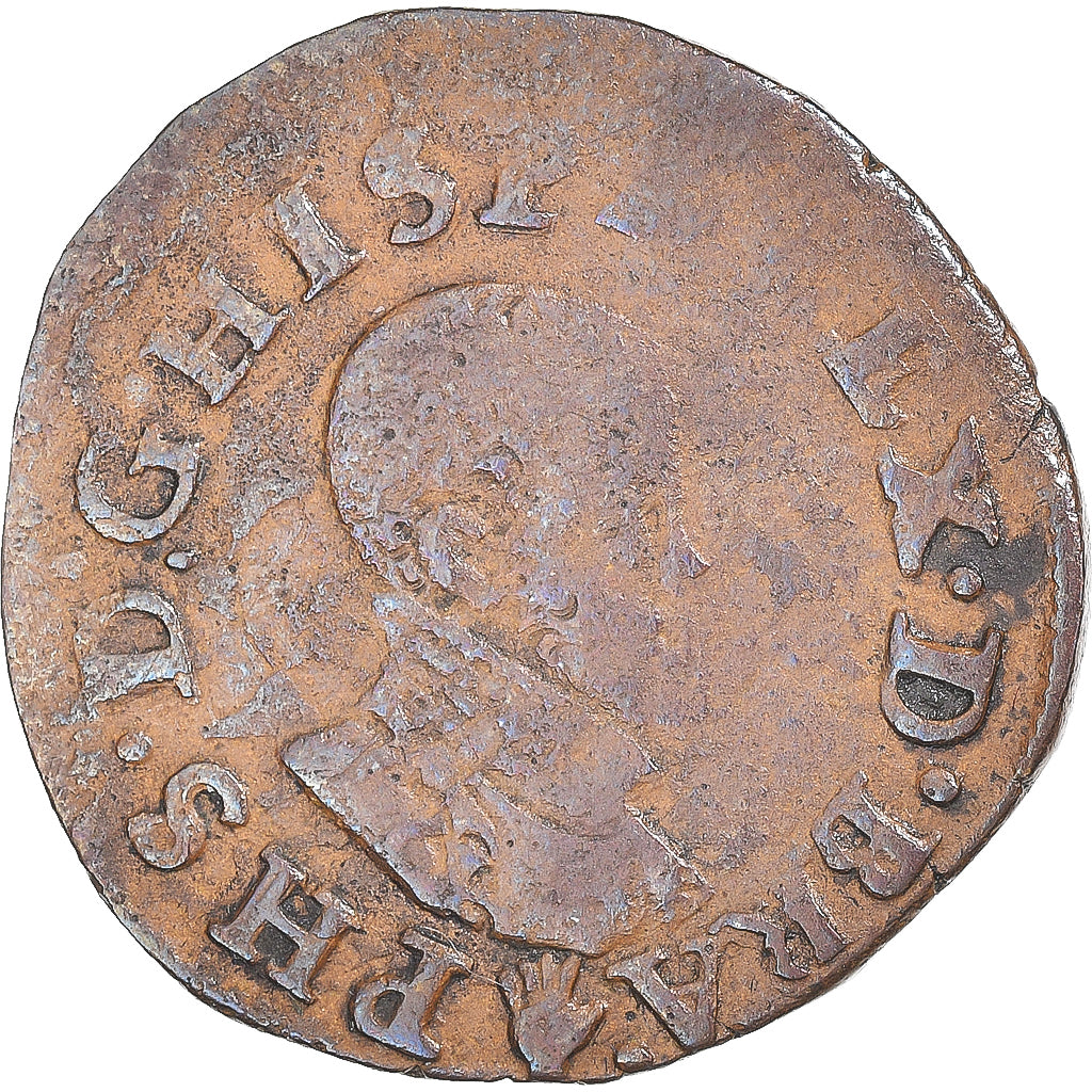 Moeda, Países Baixos Espanhóis, Philip II, Double Courte, ND (1555-1598)