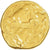 Treviri, 1/4 Statère au triskèle, 2nd century BC, Uncertain Mint, Gold, SS