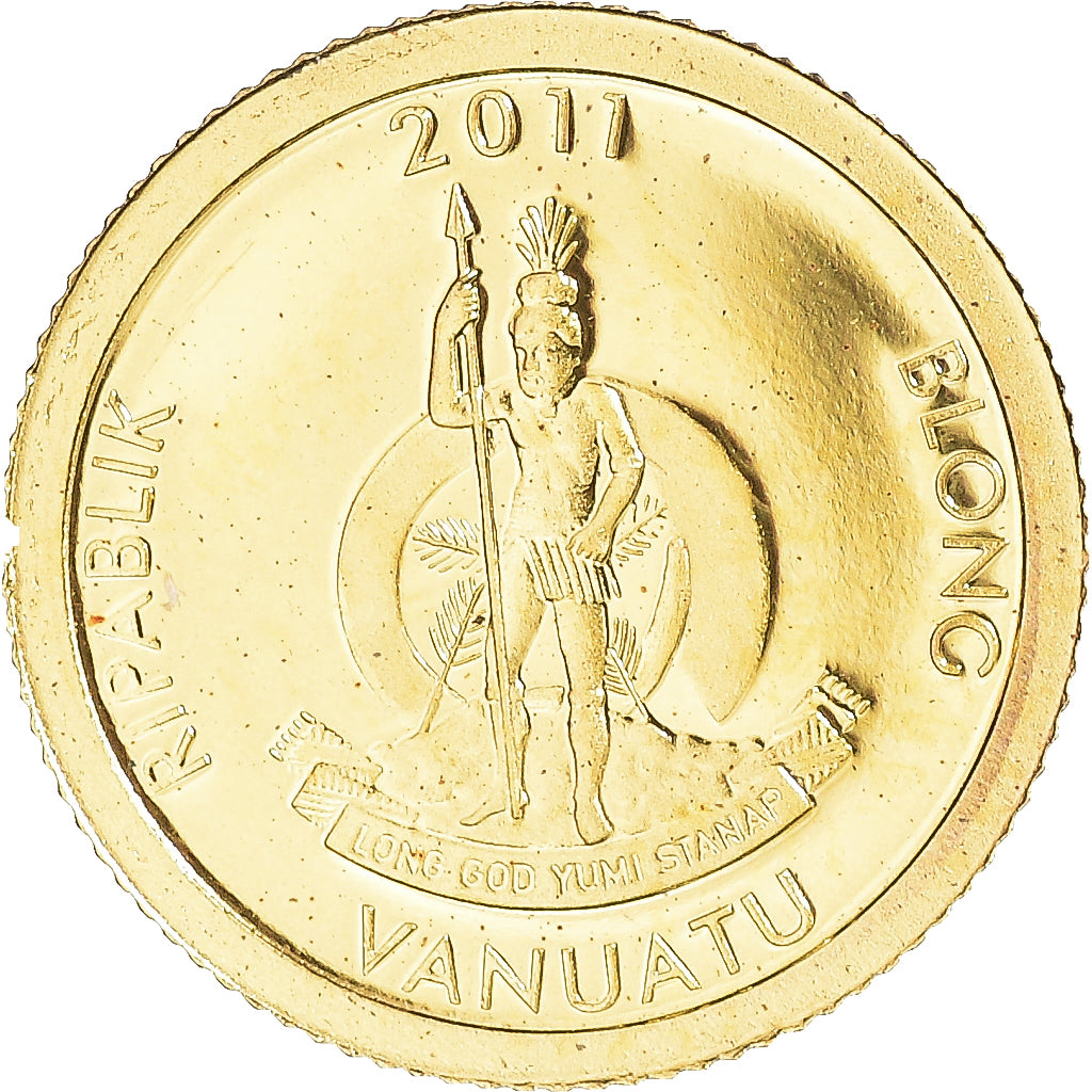 Monnaie, Vanuatu, Sand drawing, 20 Vatu, 2011, FDC, Or, KM:67