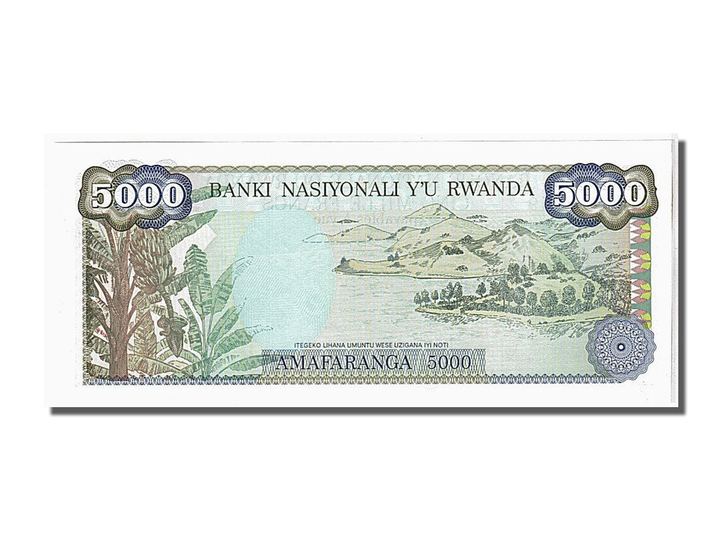 Banknote, Rwanda, 5000 Francs, 1988, 1988-01-01, KM:22, UNC(65-70)