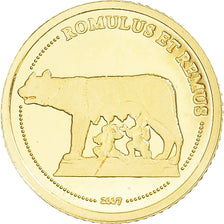 Monnaie, Congo, Romulus et Remus, 1500 Francs CFA, 2007, FDC, Or