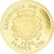 Moeda, Congo, Romulus et Remus, 1500 Francs CFA, 2007, MS(65-70), Dourado