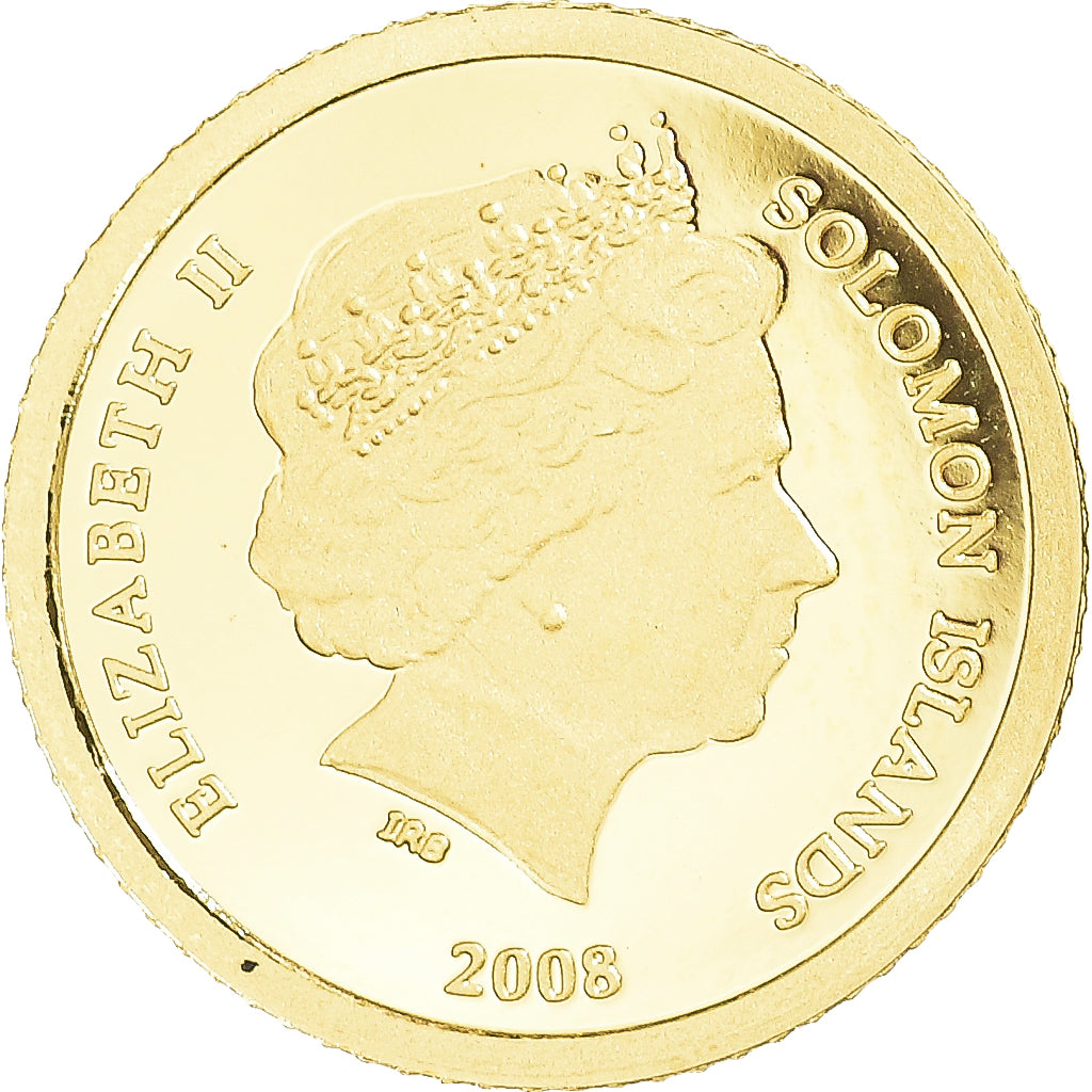 Coin, Solomon Islands, Elizabeth II, Daedalus, 5 Dollars, 2008, MS(65-70), Gold