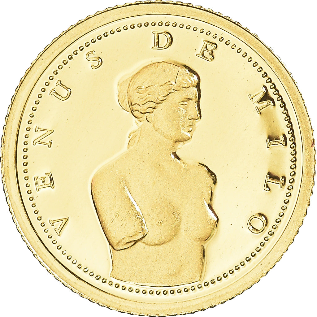 Coin, Andorra, Vénus de Milo, Dollar, 2008, MS(65-70), Gold