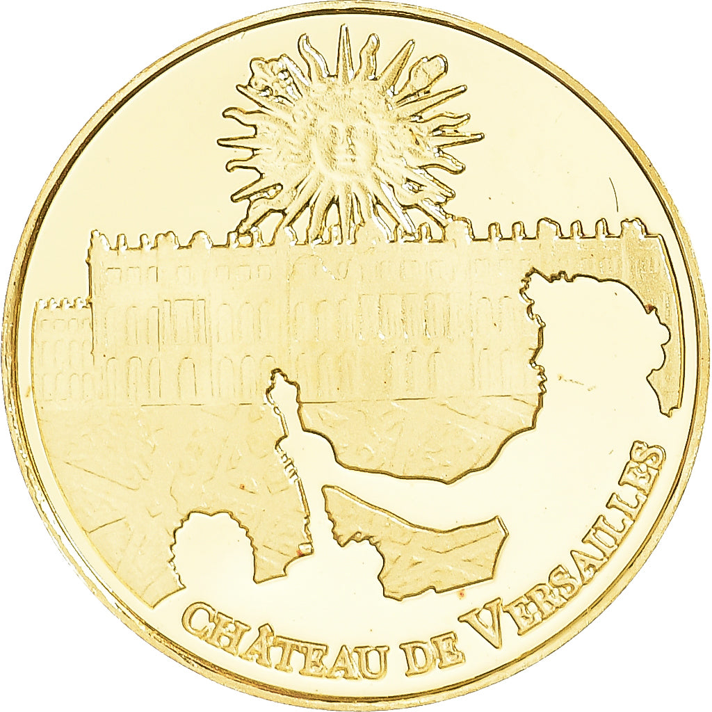 France, Château de Versailles, 5 Euro, 2011, Monnaie de Paris, MS(65-70), Gold