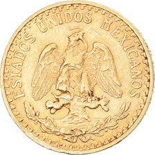 Coin, Mexico, 2 Pesos, 1919, Mexico City, AU(50-53), Gold, KM:461