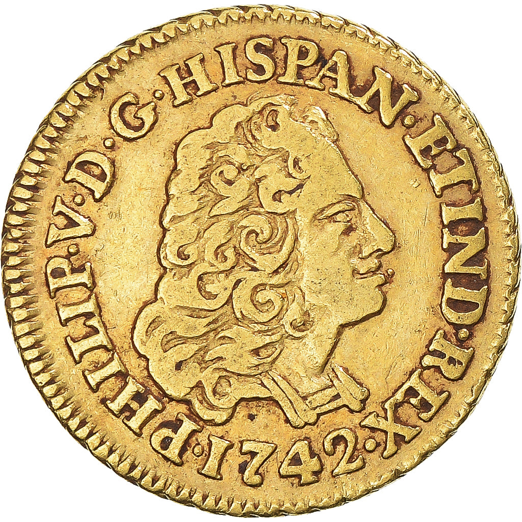 Moneda, España, Philip V, Escudo, 1742, Madrid, MBC, Oro, KM:342