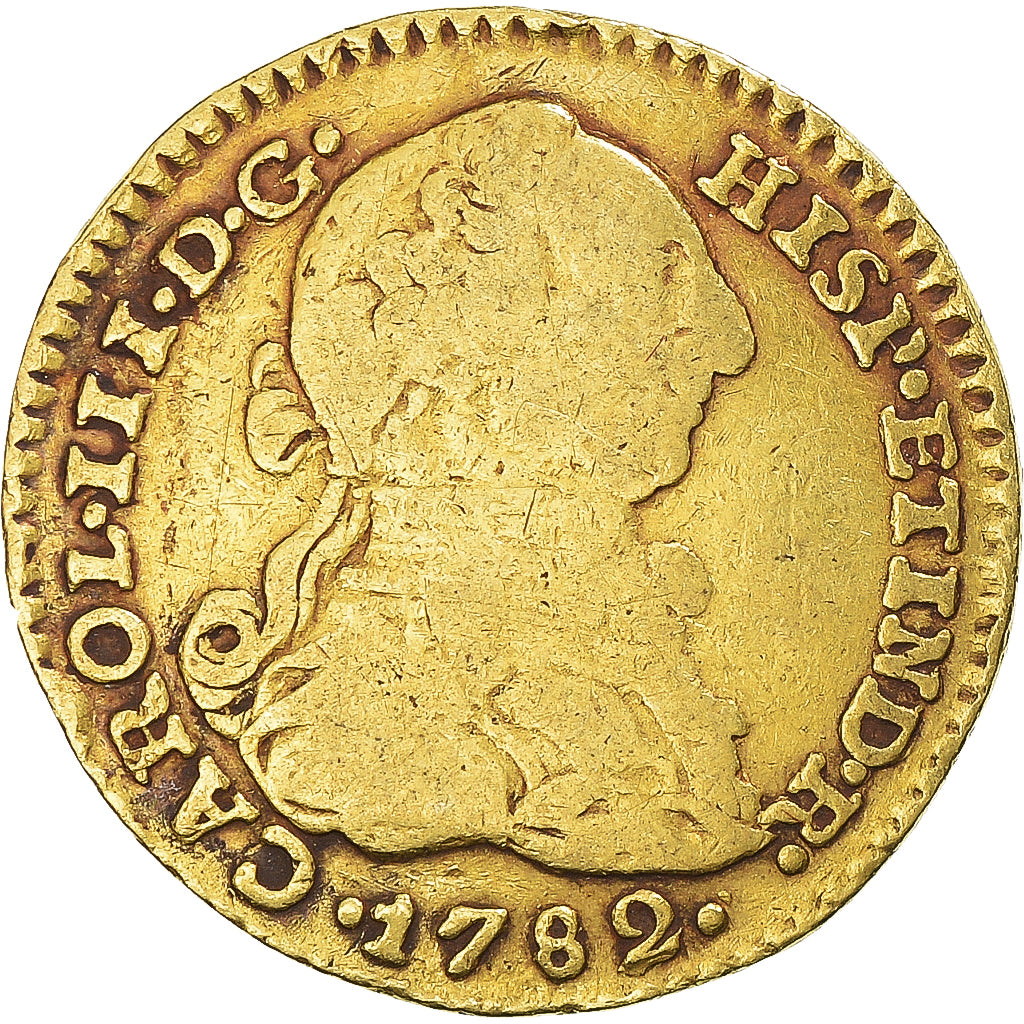 Monnaie, Colombie, Charles III, Escudo, 1782, TB+, Or, KM:48.1a