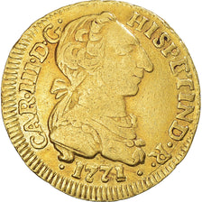 Coin, Colombia, Charles III, Escudo, 1771, VF(30-35), Gold, KM:42