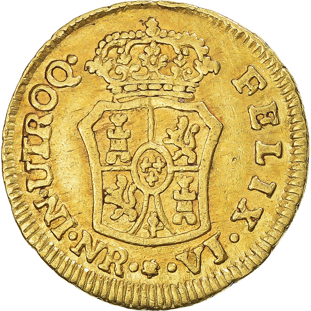 Coin, Colombia, Charles III, Escudo, 1771, VF(30-35), Gold, KM:42