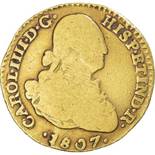 Monnaie, Colombie, Charles IV, Escudo, 1807, TB+, Or, KM:56.1