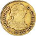 Coin, Spain, Charles III, 1/2 Escudo, 1786, Madrid, EF(40-45), Gold, KM:425.1