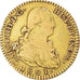 Moneta, Spagna, Charles IV, 2 Escudos, 1801, Madrid, MB+, Oro, KM:435.1