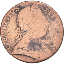 Coin, Great Britain, George III, 1/2 Penny, 1775, London, VF(20-25), Copper