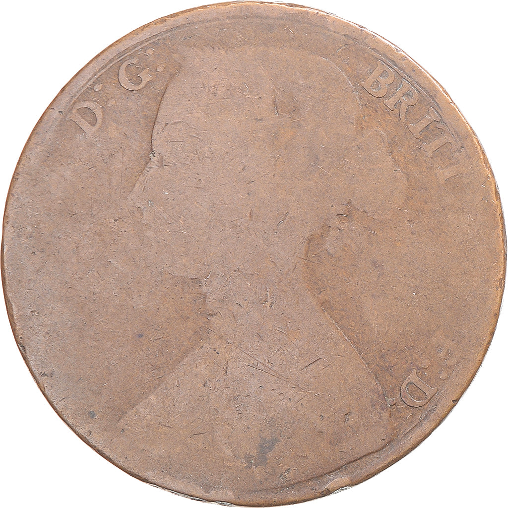 Moneta, Wielka Brytania, Victoria, Penny, 1861, London, VG(8-10), Miedź