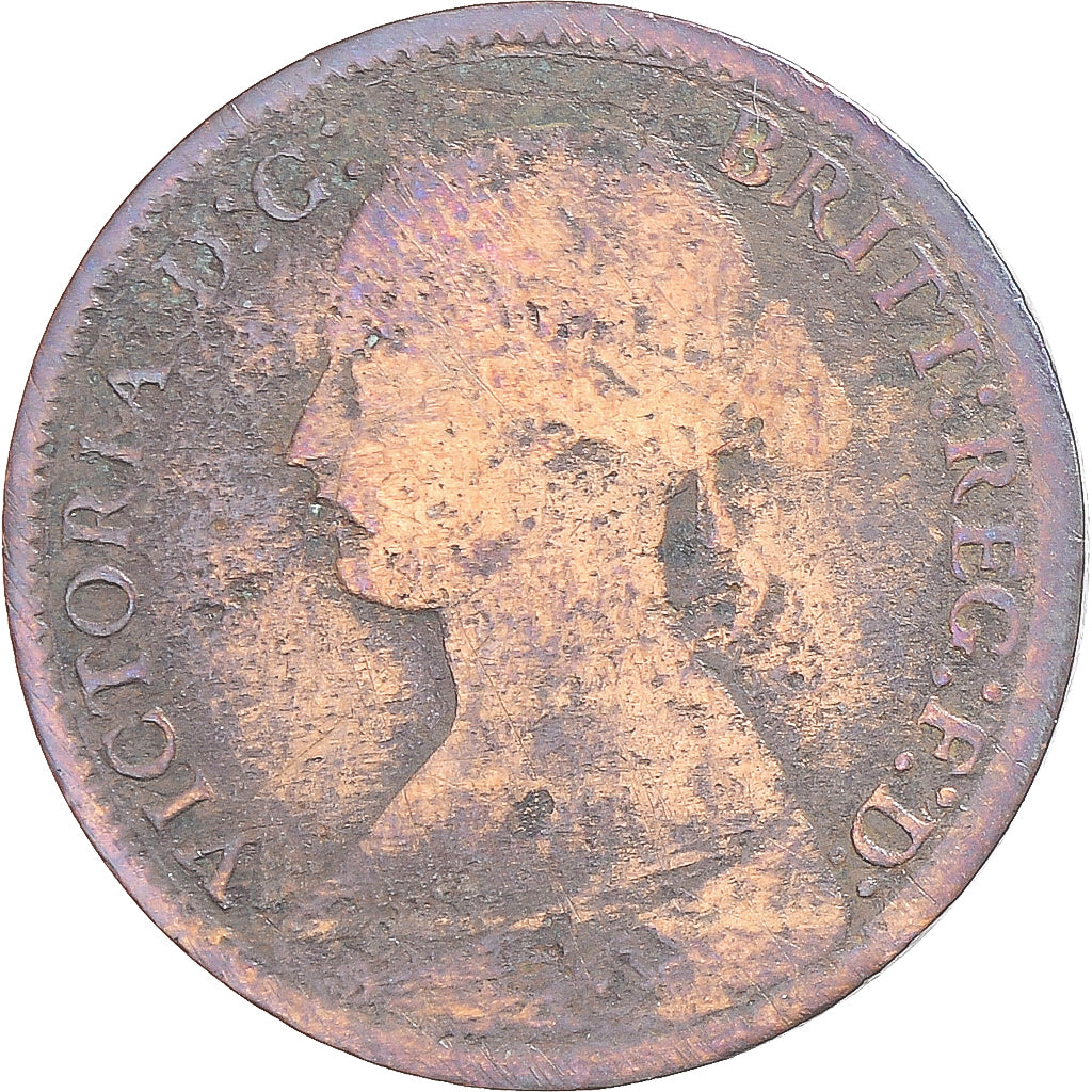 Moneta, Gran Bretagna, Victoria, Farthing, 1869, London, B+, Rame