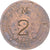 Münze, Argentinien, 2 Centavos, 1884, Buenos Aires, Countermark, S+, Kupfer
