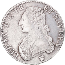 Coin, France, Louis XVI, Ecu aux branches d'olivier, 1790, Limoges, VF(30-35)