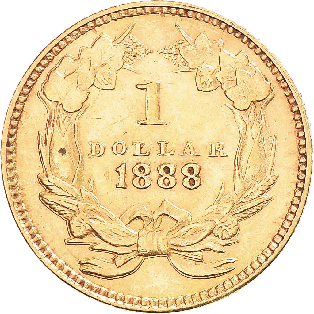 Moneta, USA, Indian Head - Type 3, Dollar, 1888, U.S. Mint, Philadelphia