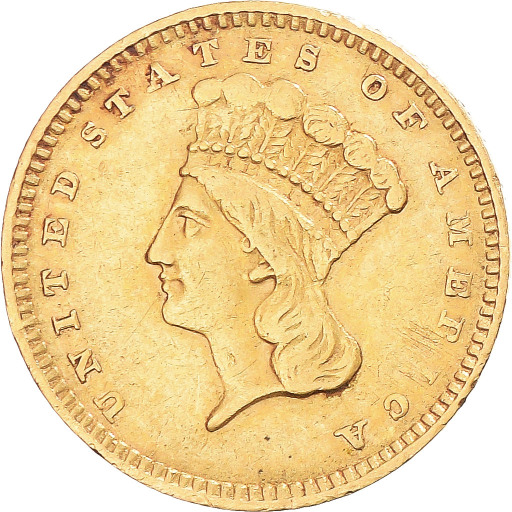 Moneta, USA, Indian Head - Type 3, Dollar, 1857, U.S. Mint, Philadelphia