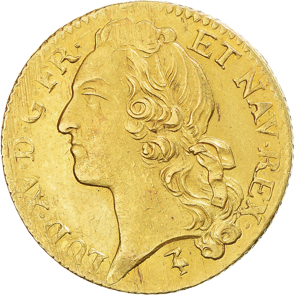 Moneta, Francja, Louis XV, louis d'or au bandeau, 1742, Lille, EF(40-45)
