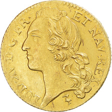 Moneta, Francja, Louis XV, louis d'or au bandeau, 1742, Lille, EF(40-45)