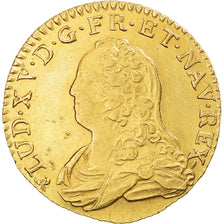 Munten, Frankrijk, Louis XV, Louis d'or aux lunettes, 1736, Rouen, ZF, Goud