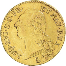 Moneta, Francia, Louis XVI, Double Louis d'or à la tête nue, 1786, Nantes, BB