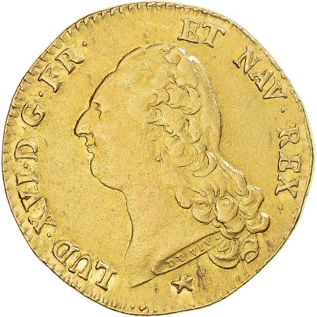 Coin, France, Louis XVI, Double Louis d'or à la tête nue, 1786, Lille