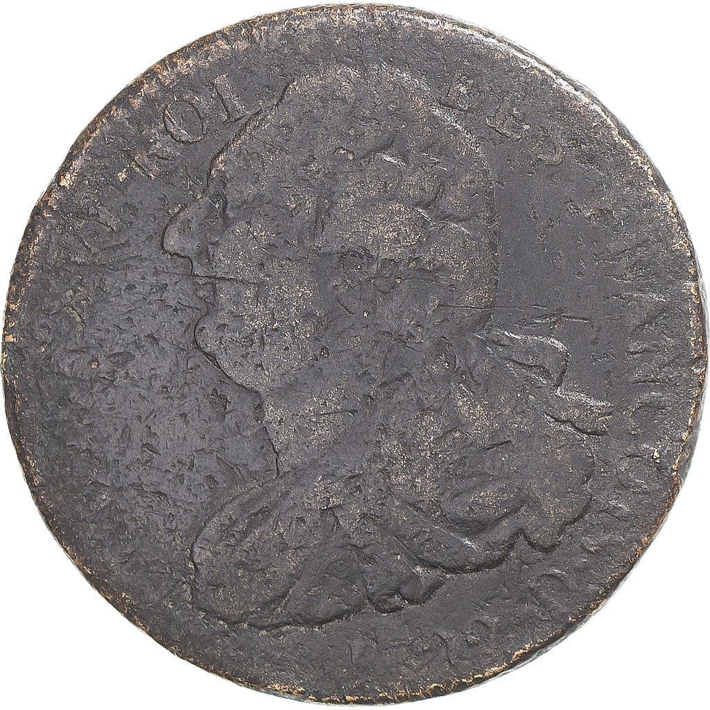 Coin, France, Louis XVI, 2 Sols, 1792 / AN 4, Lyon, F(12-15), Métal de cloche
